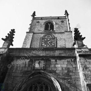 Clock and Sundial, Knaresborough Parish Church